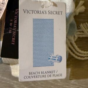 Victoria's Secret Blue and White Beach Blanket
